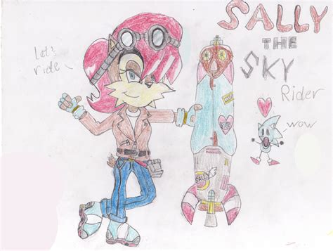 Sally Acorn The Sky Rider Colored By Classicsonicsatam