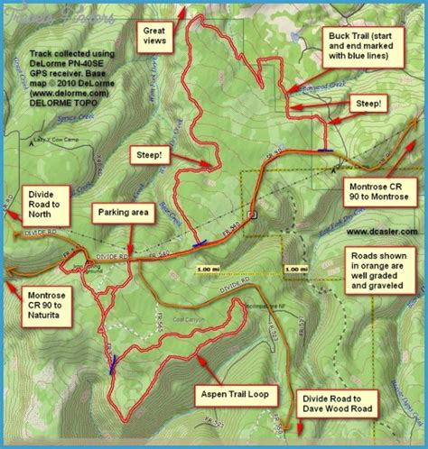 Aspen Hiking Trail Map Travelsfinderscom