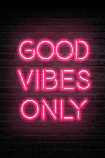 Good Vibes Only Pink Neon Art Print In 2020 Neon Art Print Good Vibes Wallpaper Good Vibes