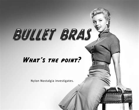 bullet bras comically conical what was the point