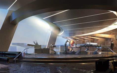 Concept Image Of Tony Starks Lab Concept Art World Tony Stark House