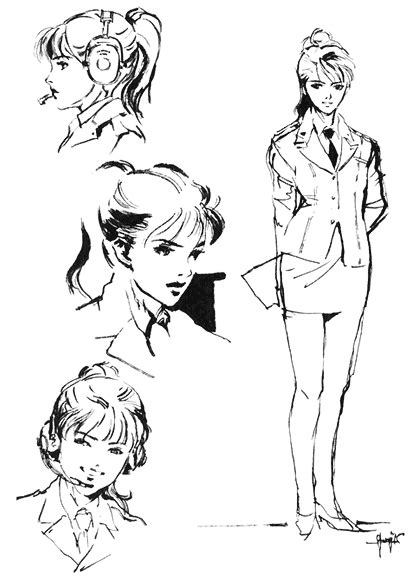 Mei Ling Sketch ~ Metal Gear Solid By Yoji Shinkawa
