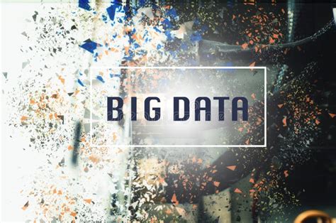 Big Data Word Concept Over Abstract Background Stock Image Image Of