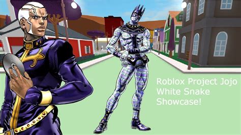 Roblox Project Jojo White Snake Showcase Youtube