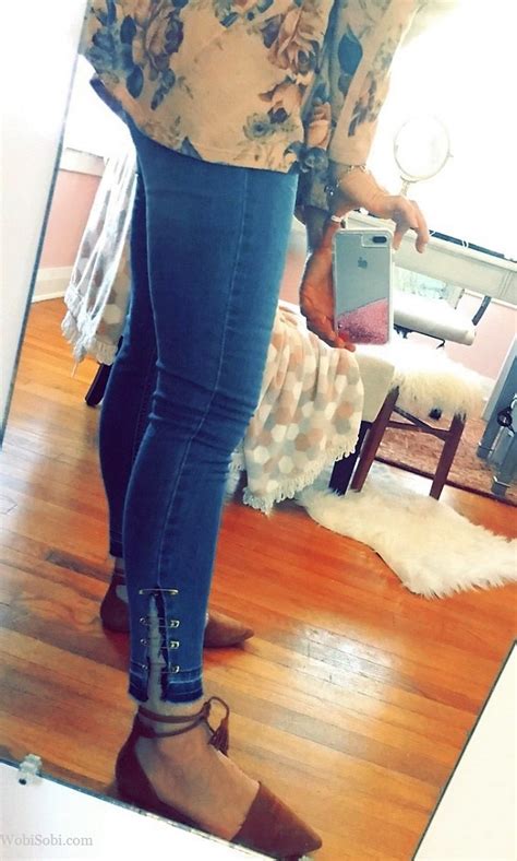 Wobisobi Edgy Safety Pin Cuff Jeans Diy