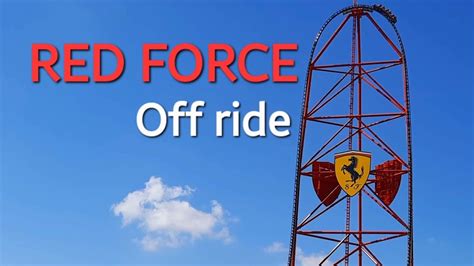 Ferrari Land Red Force Europes Fastest And Tallest Rollercoaster Off Ride Youtube