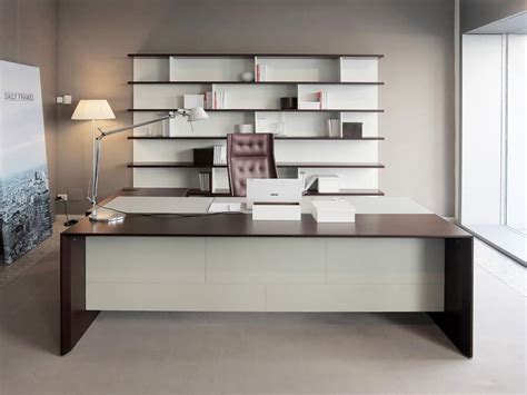 Elegant Executive Office Desk Minimal Lines Office Furniture Idfdesign