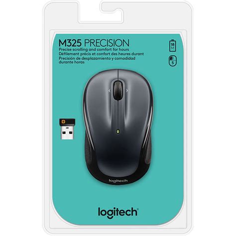Logitech Wireless Mouse M325 Dark Silver Ratón Pc Logitech En Ldlc