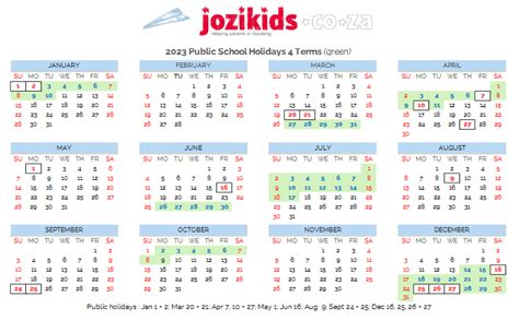 South African School Holidays Jozikids