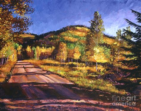 Autumn Country Road Painting By David Lloyd Glover Fine Art America