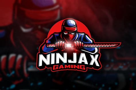 Ninjax Gaming Mascot And Esport Logo Creative Logo