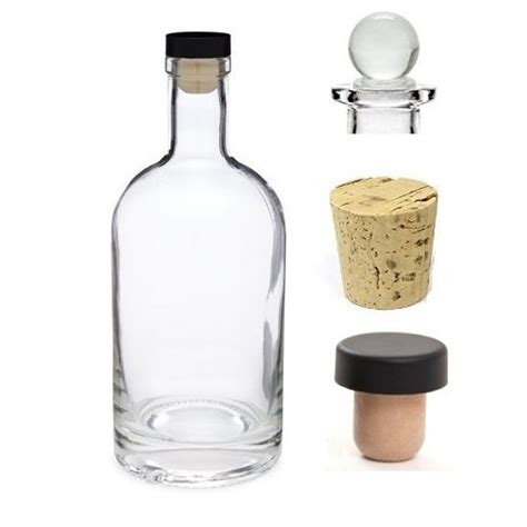 Buy Nakpunar 12 Oz 375 Ml Nordic Glass Liquor Bottle With T Top Synthetic Cork With Bonus Glass