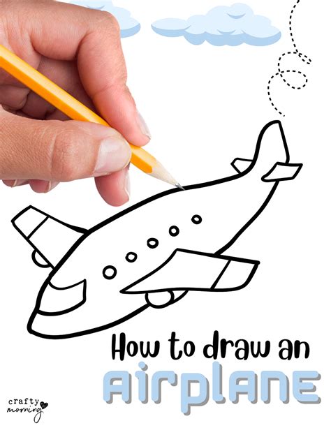 How To Draw An Airplane Easy Step By Step Drawing