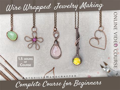 Learn Wire Wrapping Jewelry Making Course For Beginners Wire Wrap