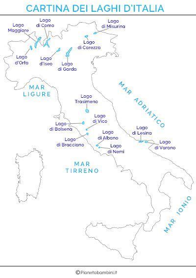 Cartina Dei Laghi Ditalia In Versione Muta O Completa Cartina Dei