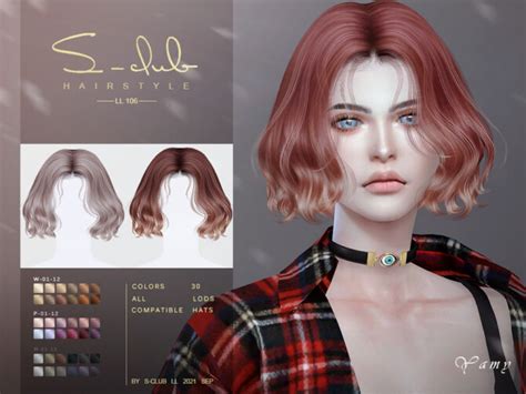 Short Curl Hair Yamy By S Club Ll At Tsr Sims 4 Updates