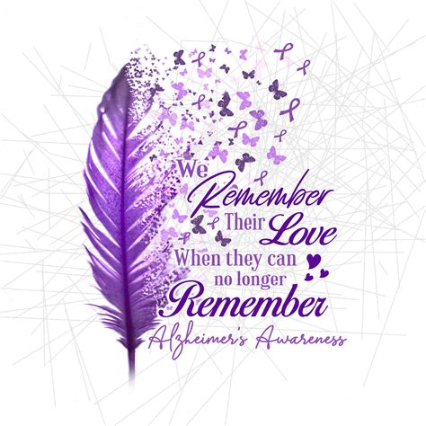 Remember Love Alzheimers Awareness Never Forget Alzheimers Etsy