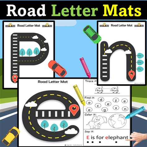 Alphabet Road Tracing Letter Mats Alphabet Car Made By Teachers