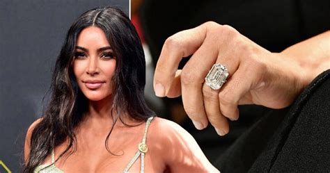 Kim Kardashians Diamond Engagement Ring From Kanye West Diamond Hedge