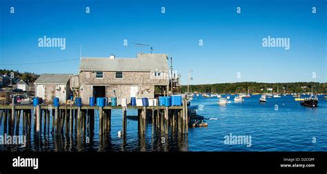 Quaint Fishing Village Friendship Maine Usa Stock Photo Alamy