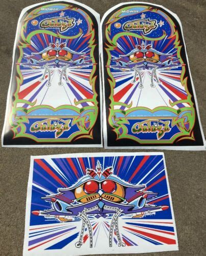 Galaga Arcade Game Side Art Kickplate Pc Set Polycarbonate Cpo Highest Quality Ebay