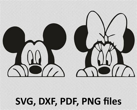 Svg Mickey Mouse Svg Cut File Mickey And Minnie Svg Vinyl File Vector