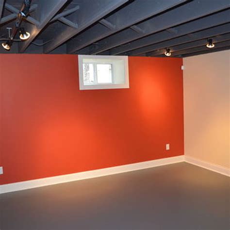 Cans light up a cone, the higher they are, the bigger seconding this, my dad used recessed cans in his unfinished basement and he gets plenty of light while still keeping the headroom. Floor, ceiling, trim | Unfinished basement ceiling ...