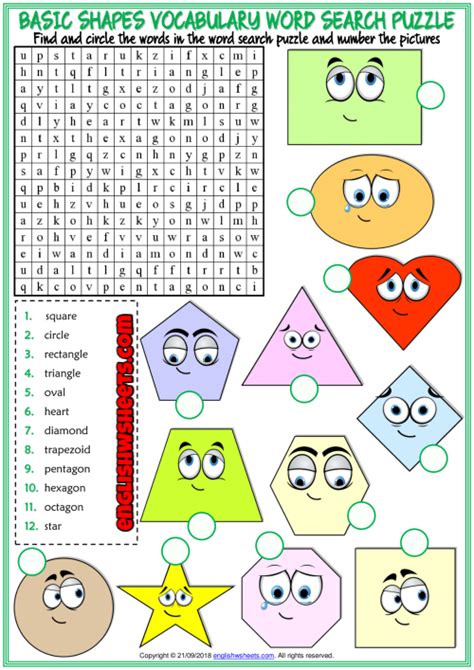 Best english cartoons on youtube. Shapes ESL Printable Word Search Puzzle Worksheet For Kids