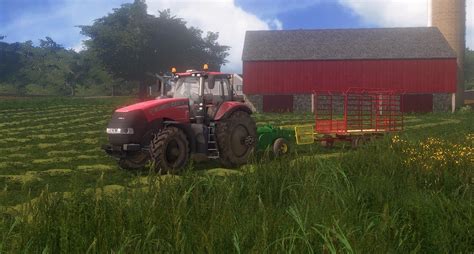 John Deere Baler And Thrower Wagon V10 Fs17 Farming Simulator 17 Mod