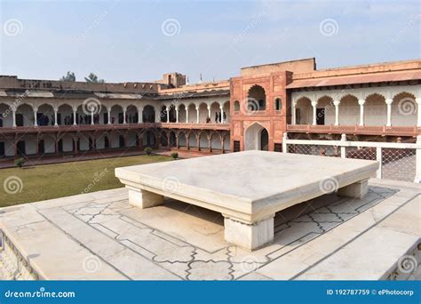 Marble Throne Of Shah Jahan Agra Fort Uttar Pradesh Stock Image