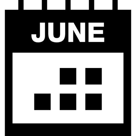 Juni Kalender Seite Download Der Kostenlosen Icons