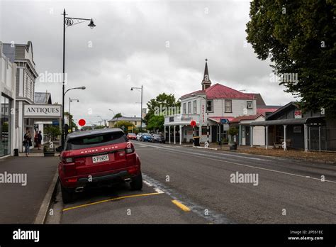 Main Street Greytown Nueva Zelanda Edificios Históricos En Greytown
