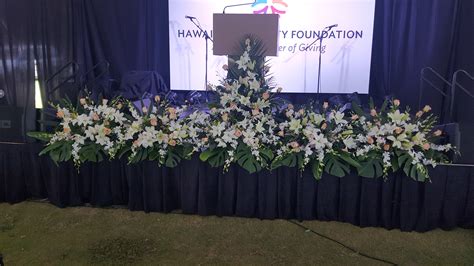 Stage Decorations By Flowers Forever Llc