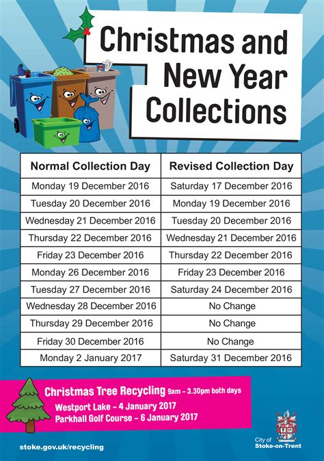Bin Collections Christmasnew Year Sandyford And Goldenhill