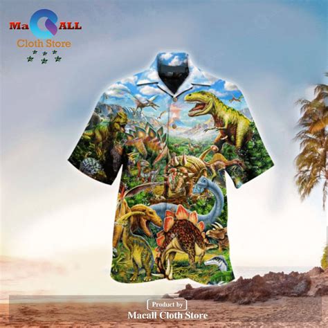 Jurassic Park Hawaiian Shirt Dinosaurs Jurassic World Vintage Hawaiian