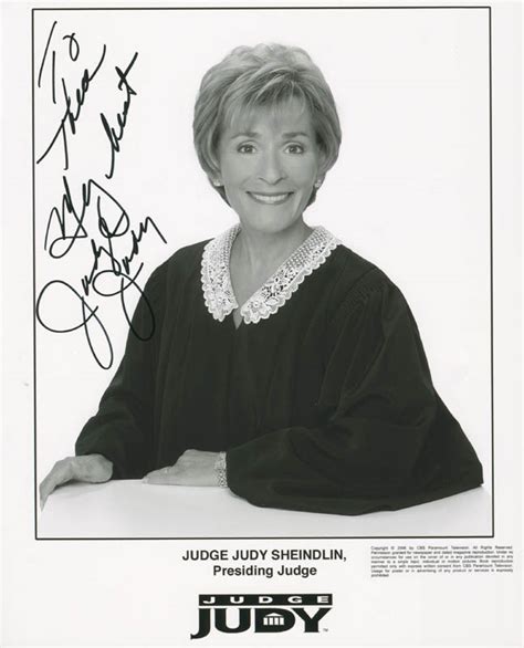 Judge Judy Sheindlin Autographed Inscribed Photograph Historyforsale Item 277225