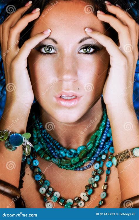 girl native american indian woman with braids stock image image of beautiful beauty 91419733