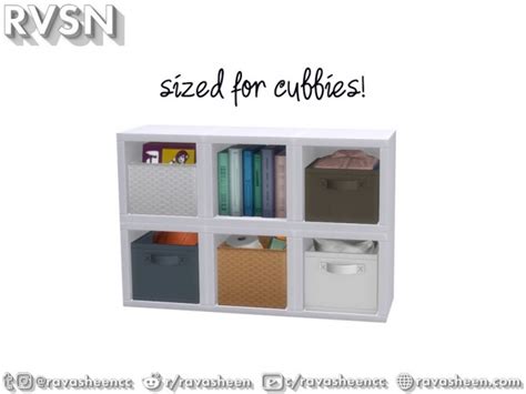 Storage Squared Cubby Inserts By Ravasheen At Tsr Sims 4 Updates