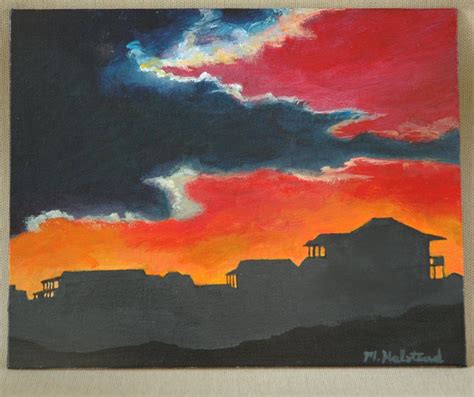 Check out our sunset clouds painting selection for the very best in unique or custom, handmade pieces from our shops. Sunset Clouds and Houses Original Acrylic Painting 8 x ...