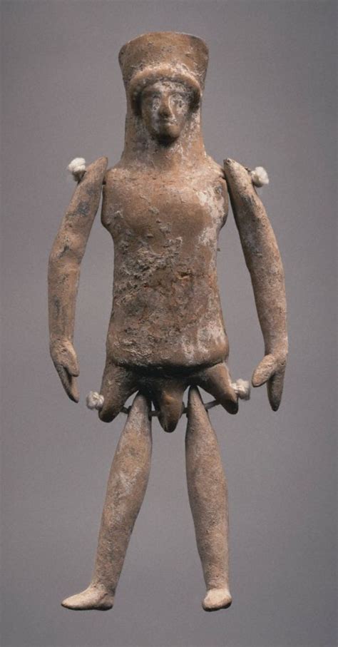 boeotia greece jointed doll ca mid 5th century b c terracotta h 8 5 cm princeton univ