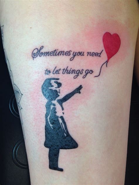 Tattoo I Got A Few Hours Ago Today Back Of My Thigh Banksy Love