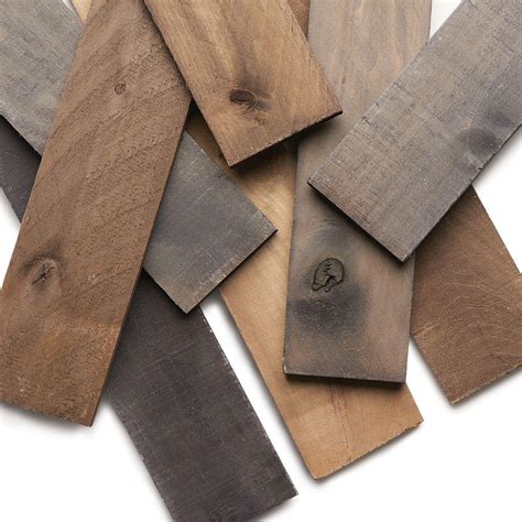 Reclaimed Barn Wood Style Weathered Hardwood Rustic Boards 8 Piece 10