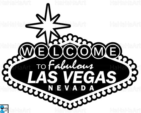 Las Vegas Sign Clipart Cutting Files Svg Png  Dxf Etsy