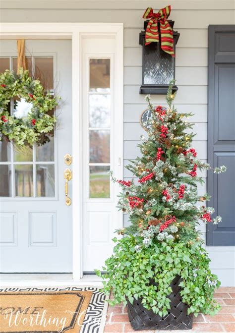 How To Dress Up An Artificial Tree On Your Christmas Porch
