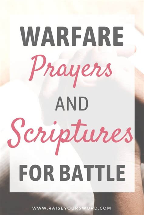 Warfare Prayers And Scriptures
