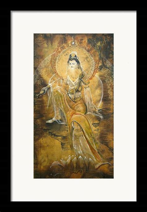 Kuan Yin Framed Print By Silk Alchemy