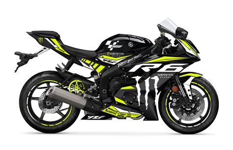 Yamaha R6 2017 2020 Graphics Decals Monster Gp Etsy