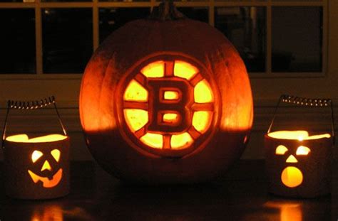 Happy Halloween Hub Of Hockey Pumpkin Carving Hockey Pumpkin
