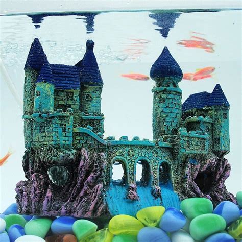 Aquariumsfish Tank Decorations Resin Cartoon Castle Castle Tower