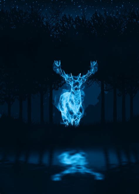 Deer Poster Print By Apocalypticaboy Displate Harry Potter